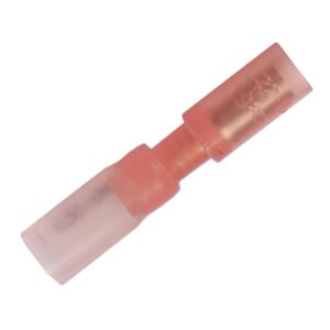 Image 1: Pacer 22-18 AWG Heat Shrink Female Bullet Terminal - 100 Pack
