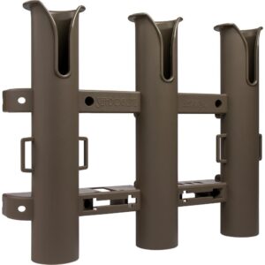 Image 1: Sea-Dog Triple Threat Three Pole Rod Holder - Flat Dark Earth