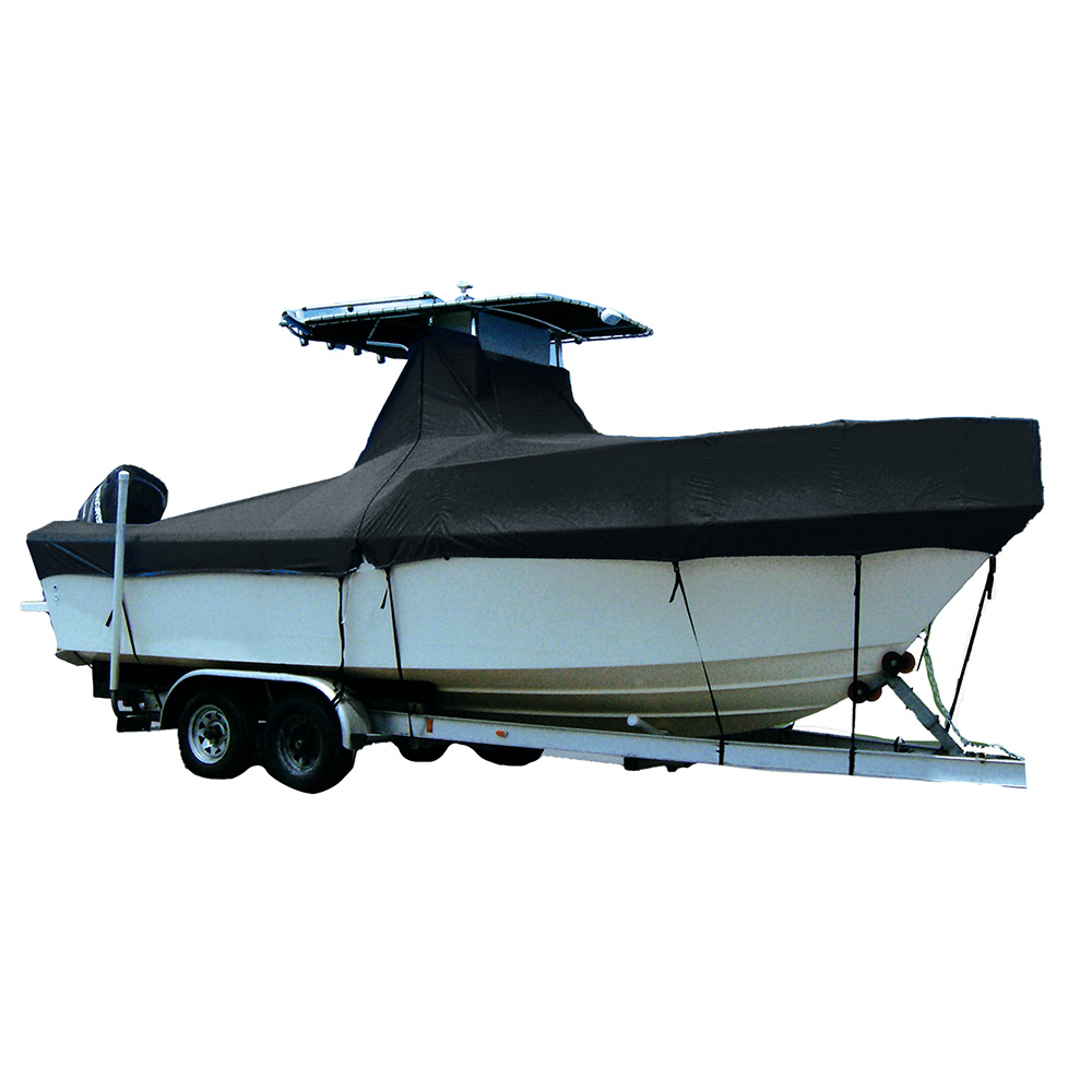 Image 1: Taylor Made T-Top Boat Cover 25'-5" to 26'-4" x 102” - Black