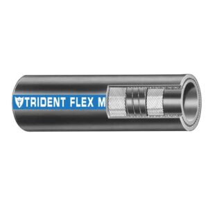 Image 1: Trident Marine 1-1/4" Flex Marine Wet Exhaust & Water Hose - Black - Sold by the Foot