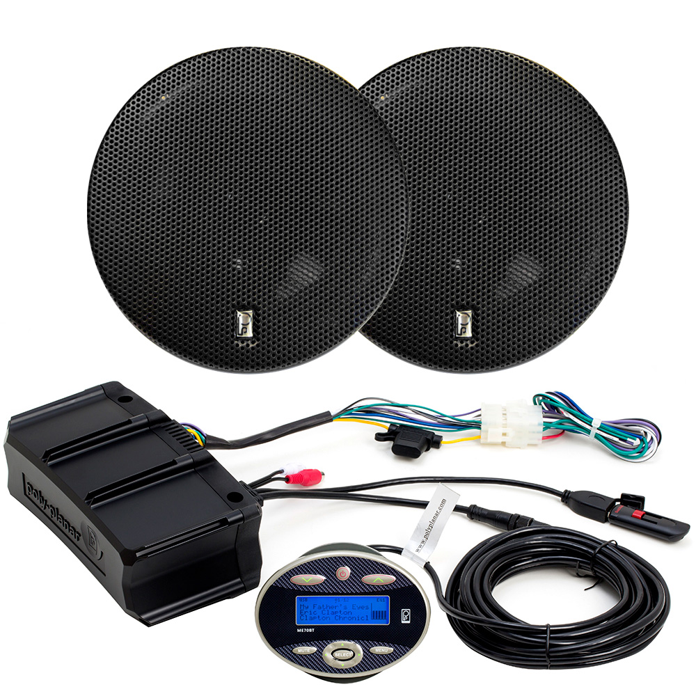Image 1: Poly-Planar Amplifier Package w/ME70BT & MA-8505B Speakers