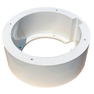 Image 1: Iris Surface Mount Bracket f/IRISx106 Series Cameras - White Powder Coat Finish