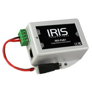 Image 1: Iris Single Channel PoE Injector - 8-36VDC Input Voltage & 48VDC Output