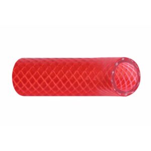 Image 1: Trident Marine 3/4" Reinforced PVC (FDA) Hot Water Feed Line Hose - Drinking Water Safe - Translucent Red - Sold by the Foot