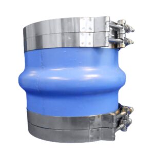 Image 1: Trident Marine 4" ID Blue Silicone Molded Wet Exhaust Hump w/4 T-Bolt Clamp