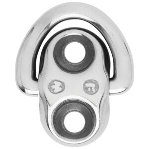 Image 1: Wichard Folding Pad Eye - 6mm Diameter (15/64") - 2 Fixed Holes