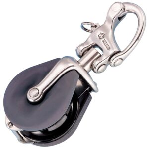 Image 1: Wichard Snatch Block w/Snap Shackle - Max Rope Size 12mm (15/32")