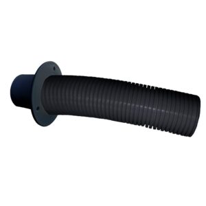 Image 1: Trident Marine 10' Black Stern Flex Hose w/Transom Flange