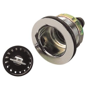 Image 1: Sea-Dog Sink Drain w/Strainer f/2" Openings - 5/8" Barb