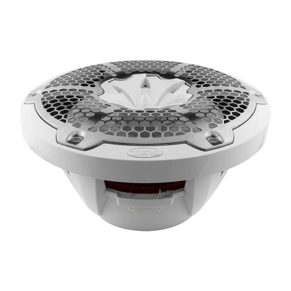 Image 2: DS18 HYDRO 10" 2-Way Speakers w/Bullet Tweeter & Integrated RGB LED Lights - White