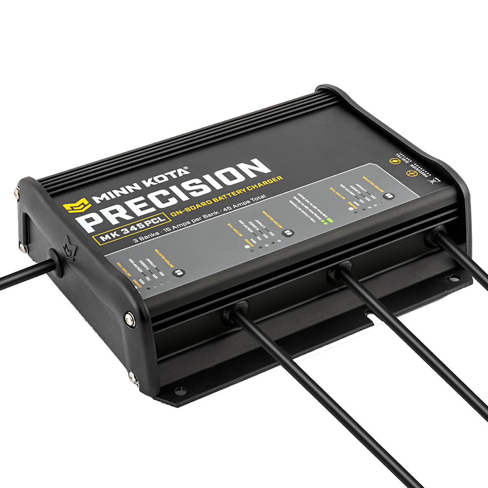 Image 1: Minn Kota On-Board Precision Charger MK-345 PCL 3 Bank x 15 AMP LI Optimized Charger